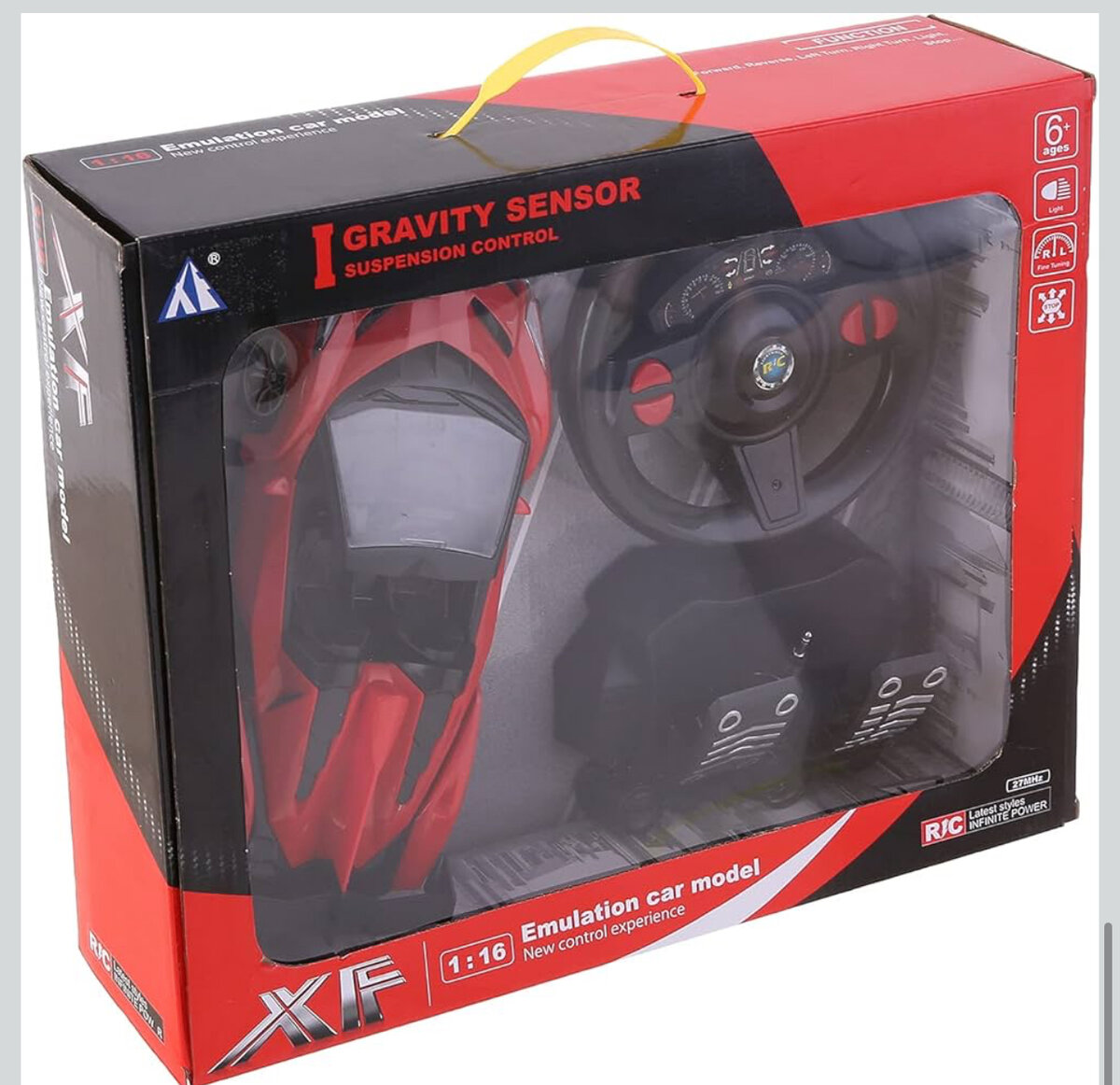 une voiture de sport commandé