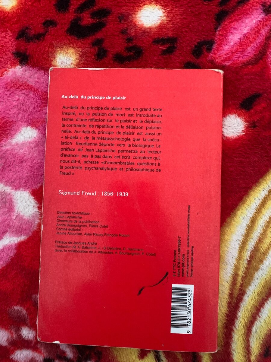 Livre Freud Au-delà du Plaisir