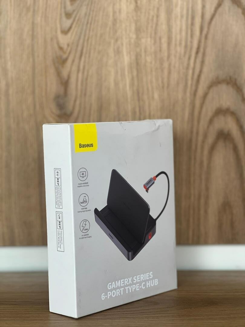 Baseus GamerX Series 6-Port Type C HUB Space Grey Type C