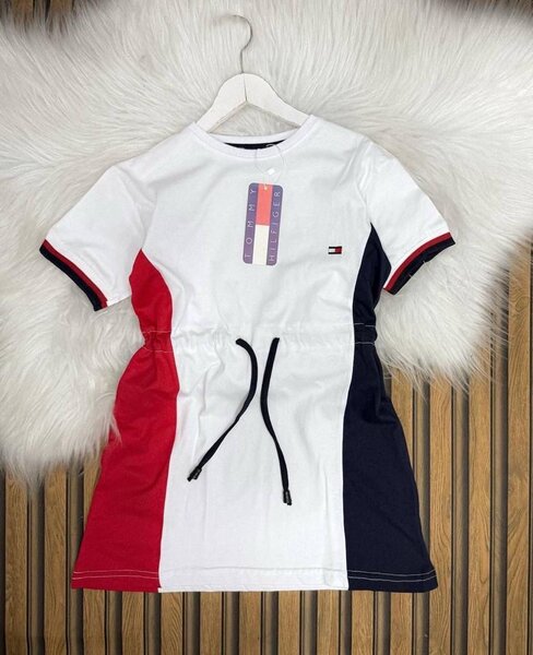 Robe chic tricolore enfant