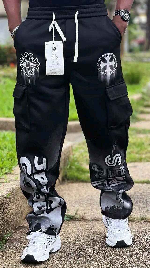 Pantalon cargo streetwear homme