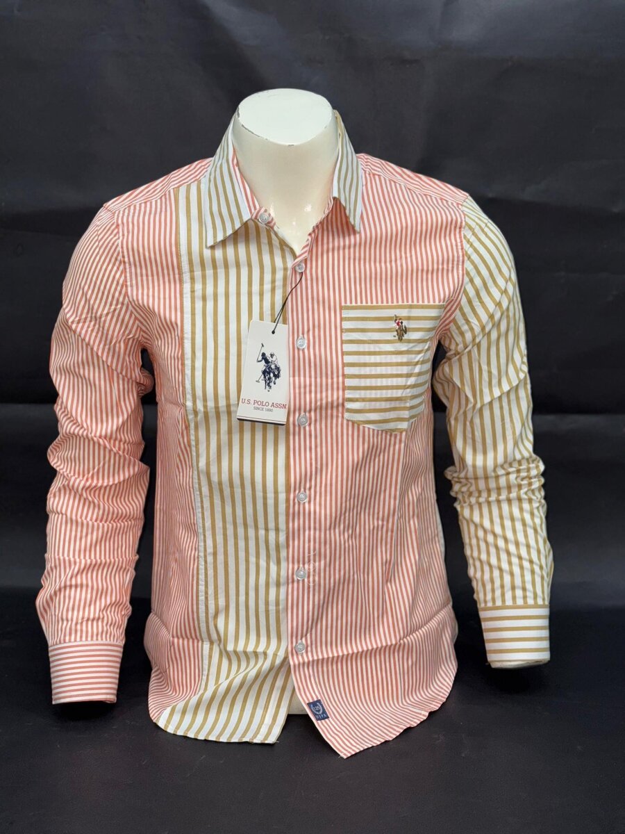 Chemise décontractée rayée