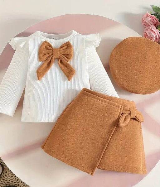 Ensemble fille chic beige 3ans