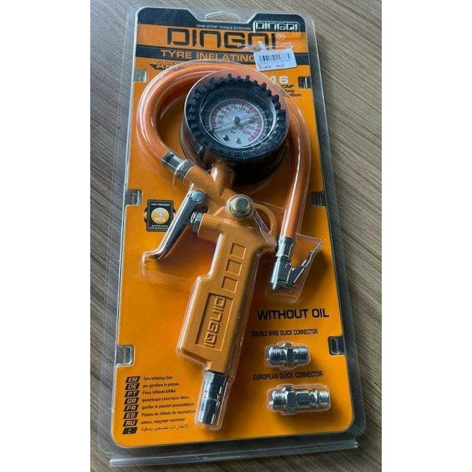 Gonfleur de pneus professionnel - Manomètre précis, raccords