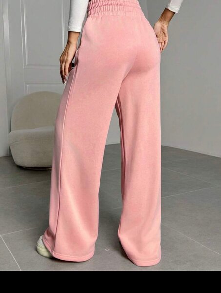 Pantalon rose ample femme