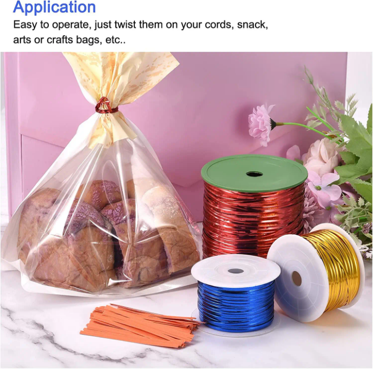 Liens torsadés multicolores