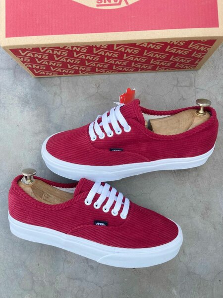 Vans Sneakers en Velours Rouge