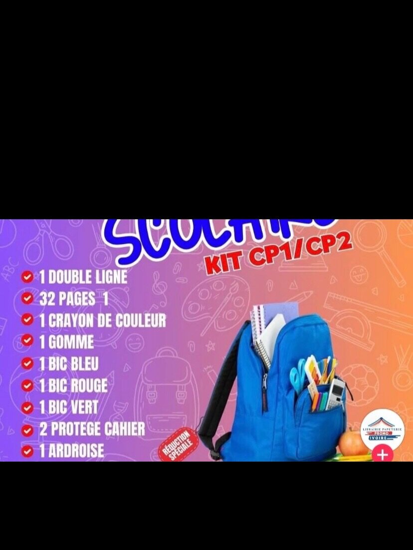 Kit scolaire complet CP1/CP2
