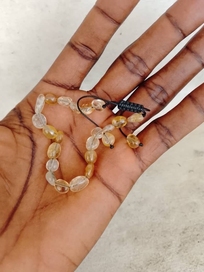 Bracelet perles naturelles élastique