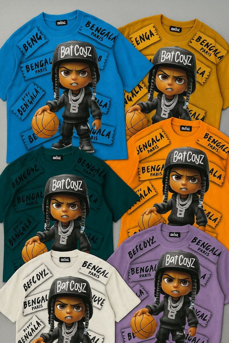 T-Shirt Graphique Colorée Unisexe