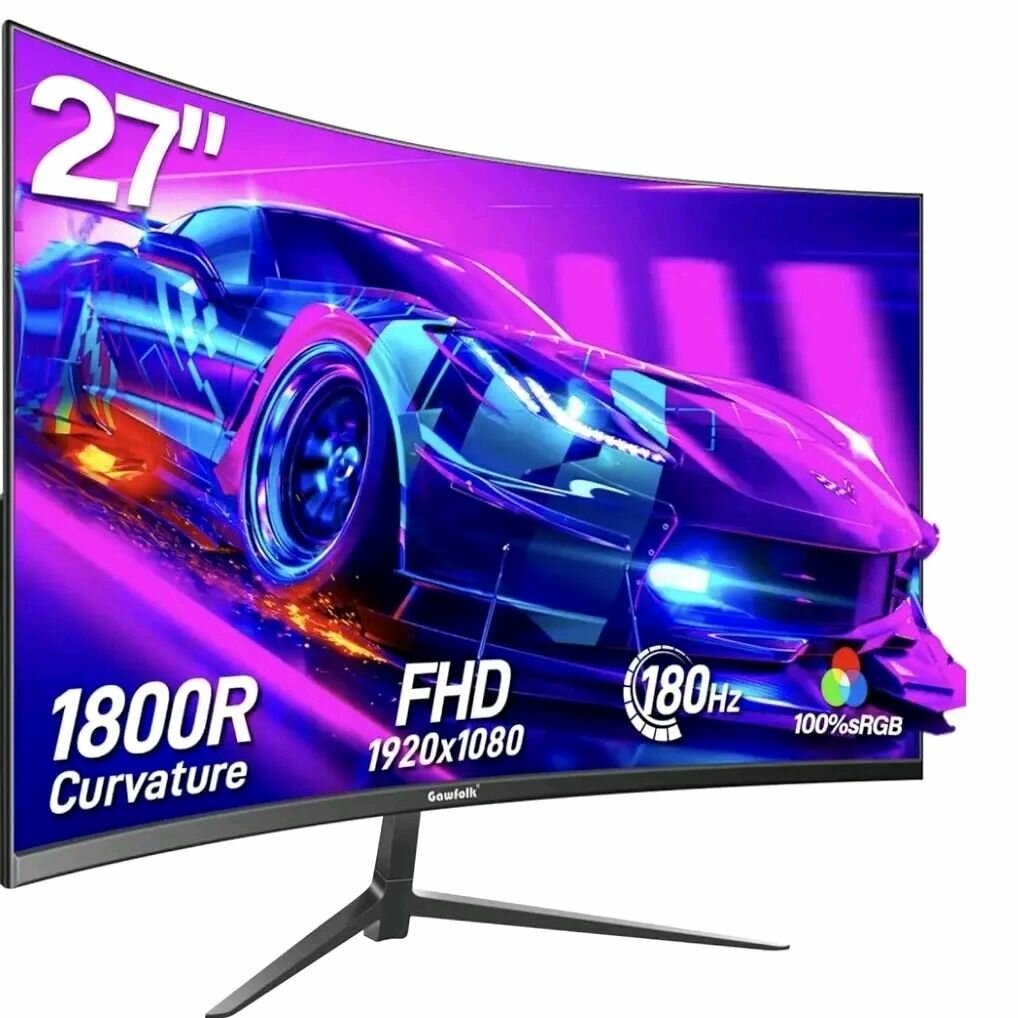 Moniteur incurvé 27" FHD 180Hz