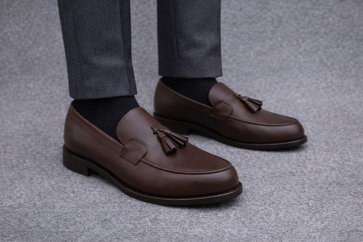 Mocassins en cuir élégant