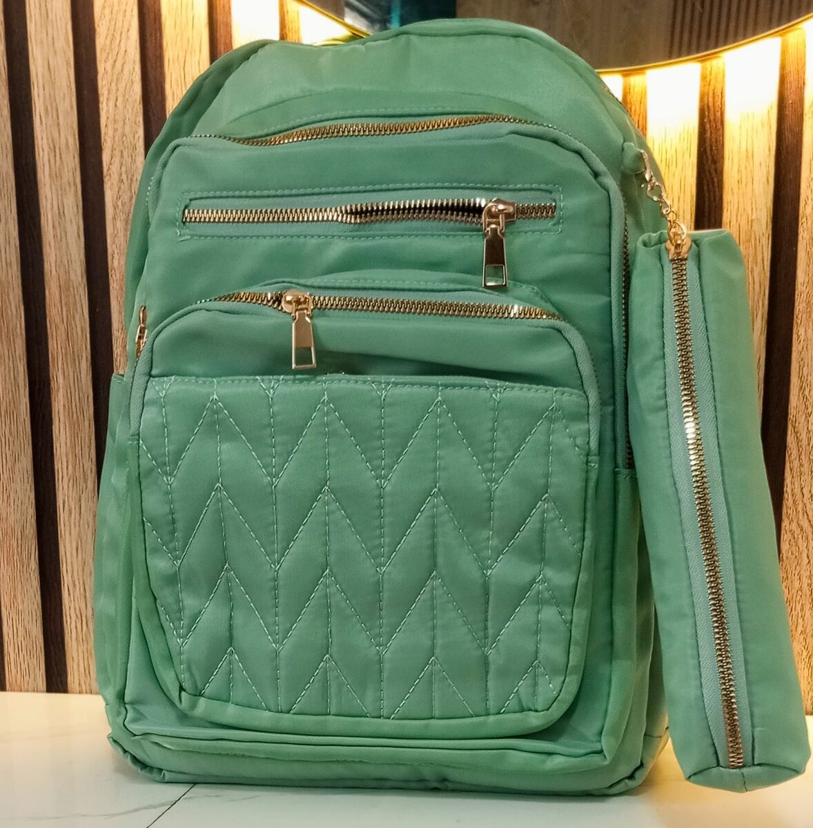 Sac à dos élégant matelassé