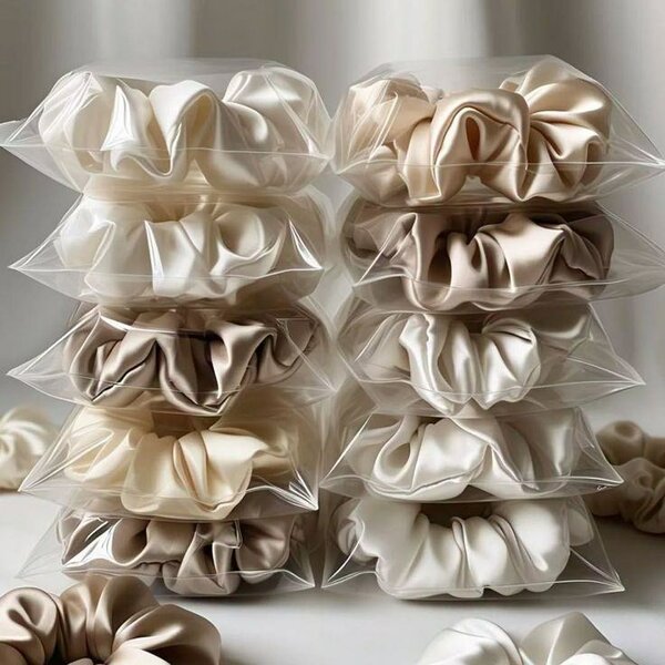 Lot de chouchous en satin