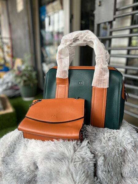 Sac à main bicolore femme