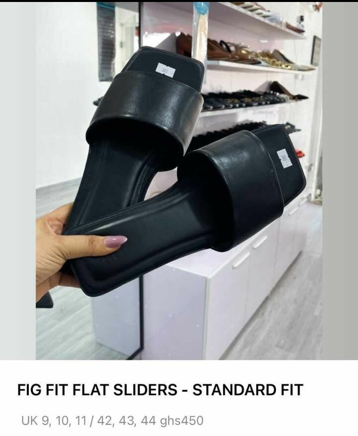 ASOS Fig Square Toe Sliders Black