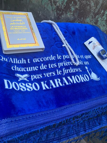 Tapis de prière islamique personnalisé