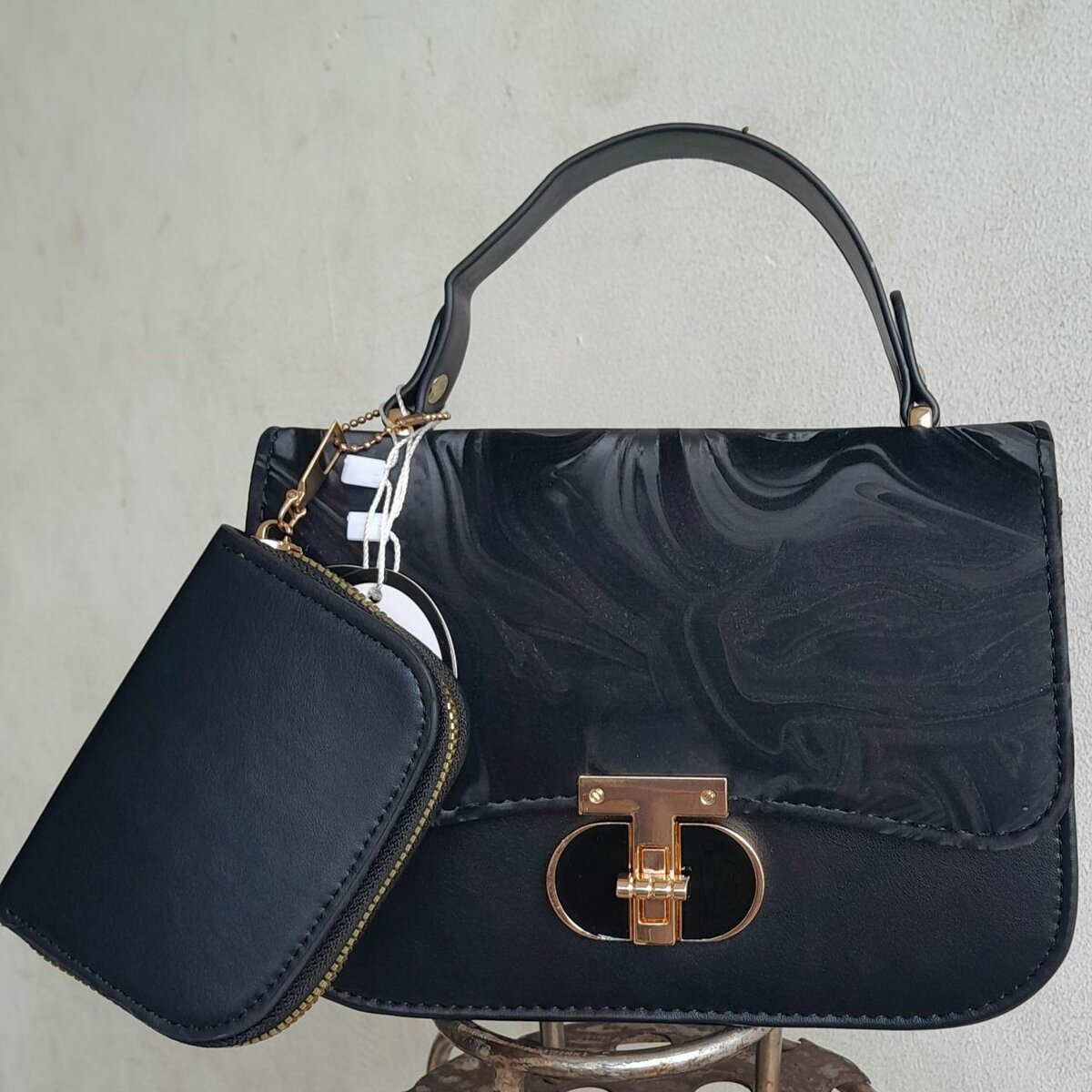 Sac à main élégant noir