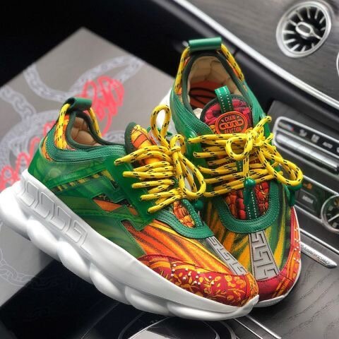 Baskets colorées tendance