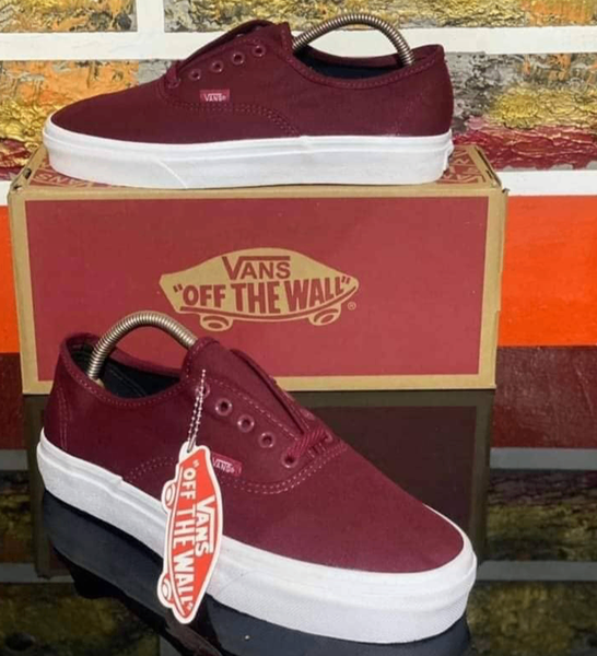 Chaussures Vans Basses Bordeaux