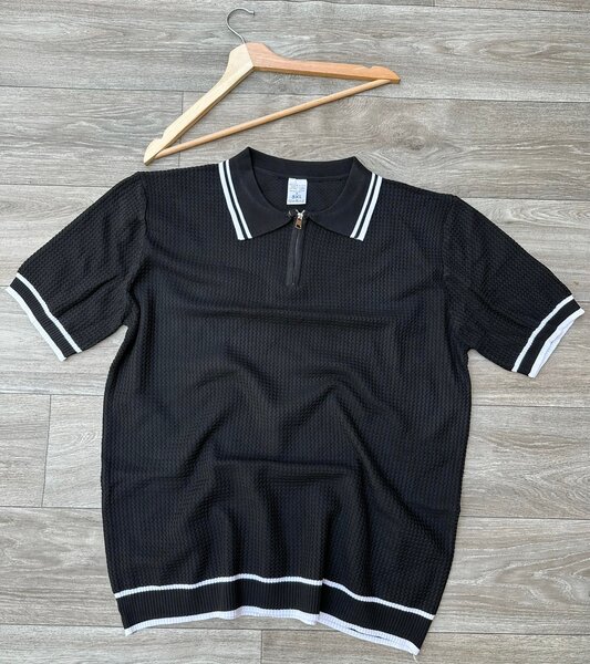 Polo tricot zippé