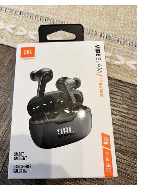 JBL - Vibe Beam True Wireless Earbuds - Black