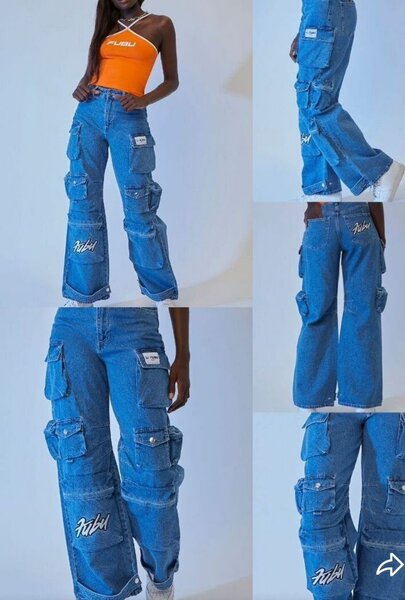 Jean cargo décontracté