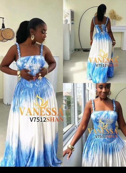 Robe longue tie-dye élégante