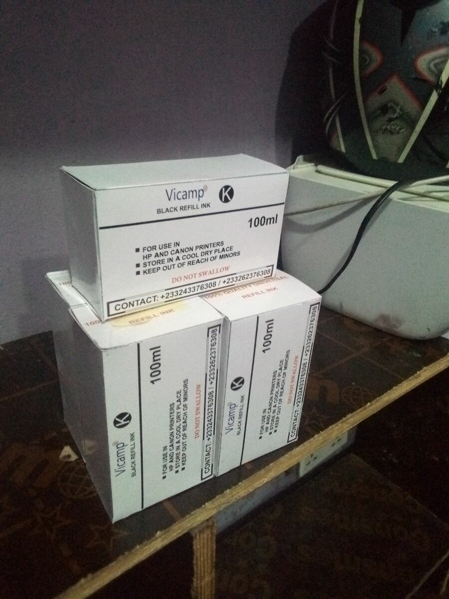 VICAMP K (Medium) BLACK UNIVERSAL REFILL INK