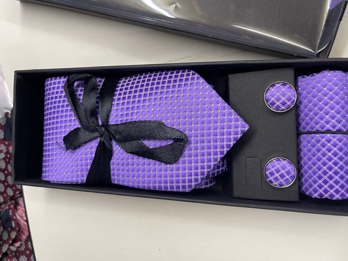 Ensemble Cravate en Soie Élégante