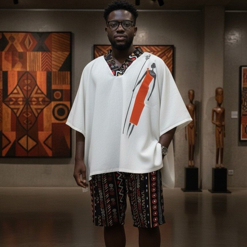 Poncho africain moderne