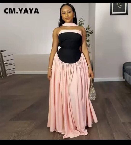 Robe Élégante Soirée Bicolore