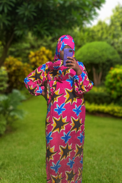 Robe Colorée en Tissu Africain