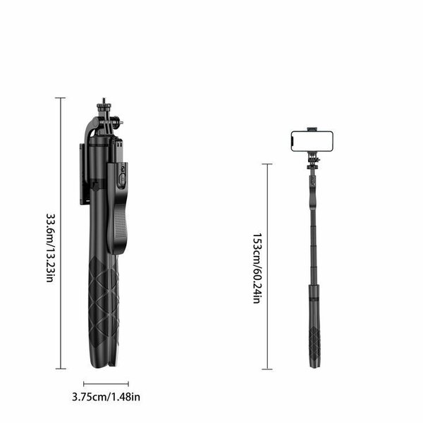 3-in-1 Multifunctional Selfie Stick Tripod