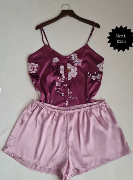 T-shirt and shorts pajamas