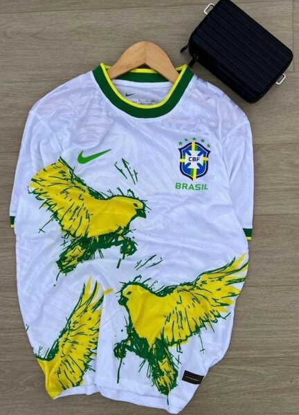 Maillot de foot Brésil Nike blanc