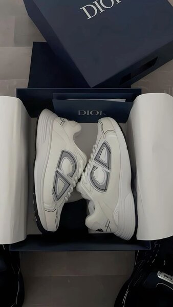 Baskets blanches Dior homme