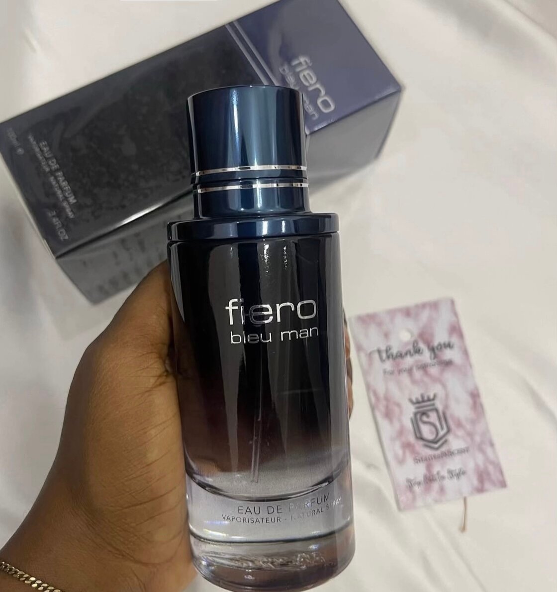 Parfum Fiero Black et bleu man