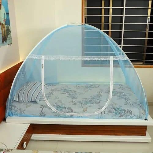 Beautiful translucent canopy for a bed