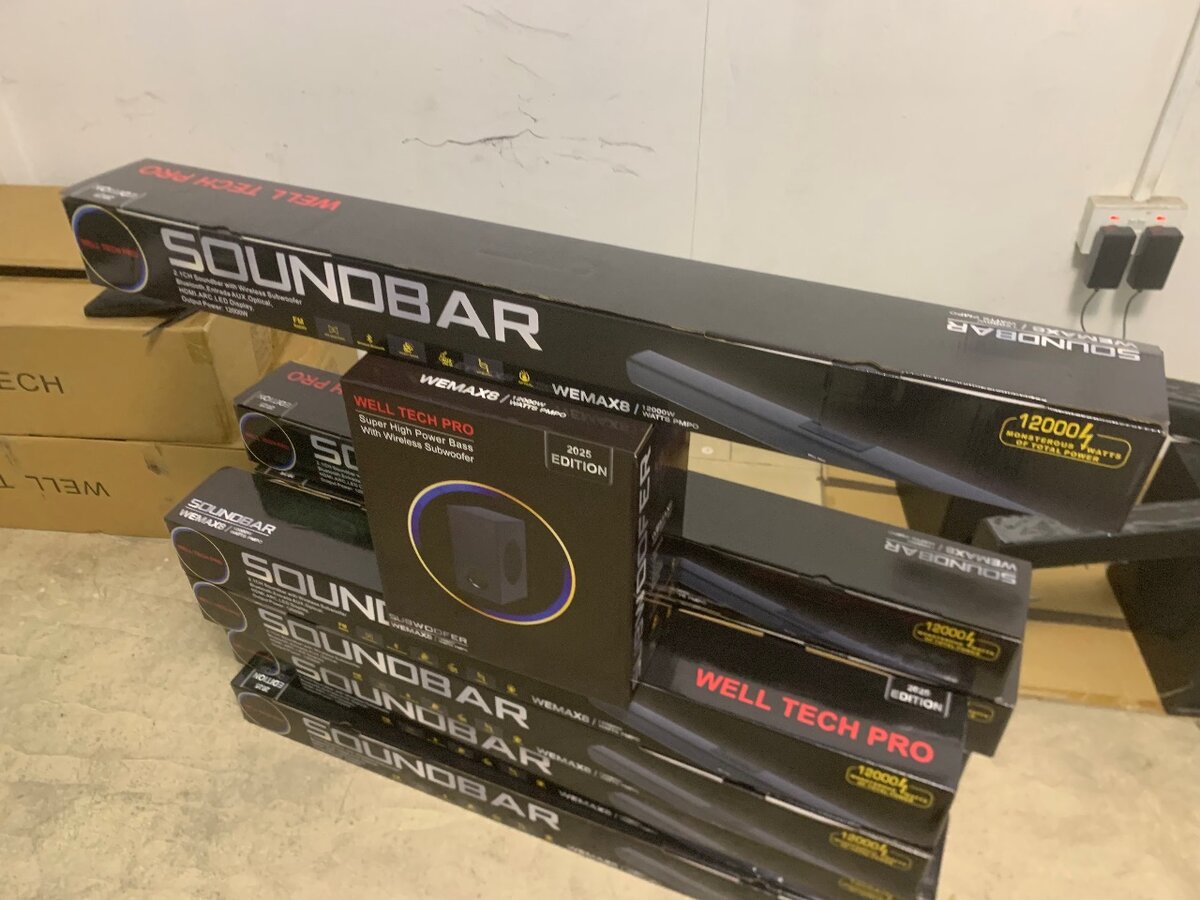 Well tech soundbar and bass woofer