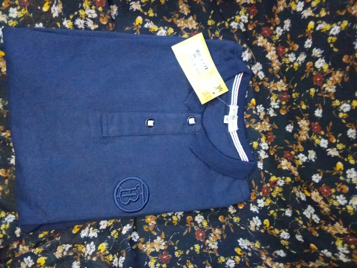 Polo classique bleu pour homme
