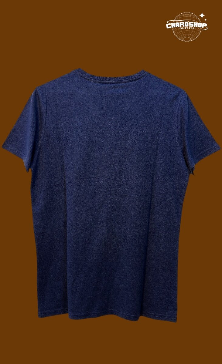 T-shirt bleu décontracté homme