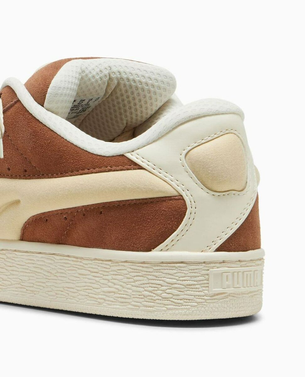 Baskets en daim marron