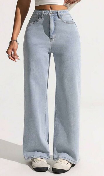 Jean évasé taille haute