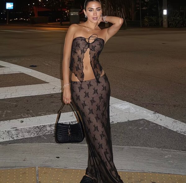 Robe effet transparent élégante