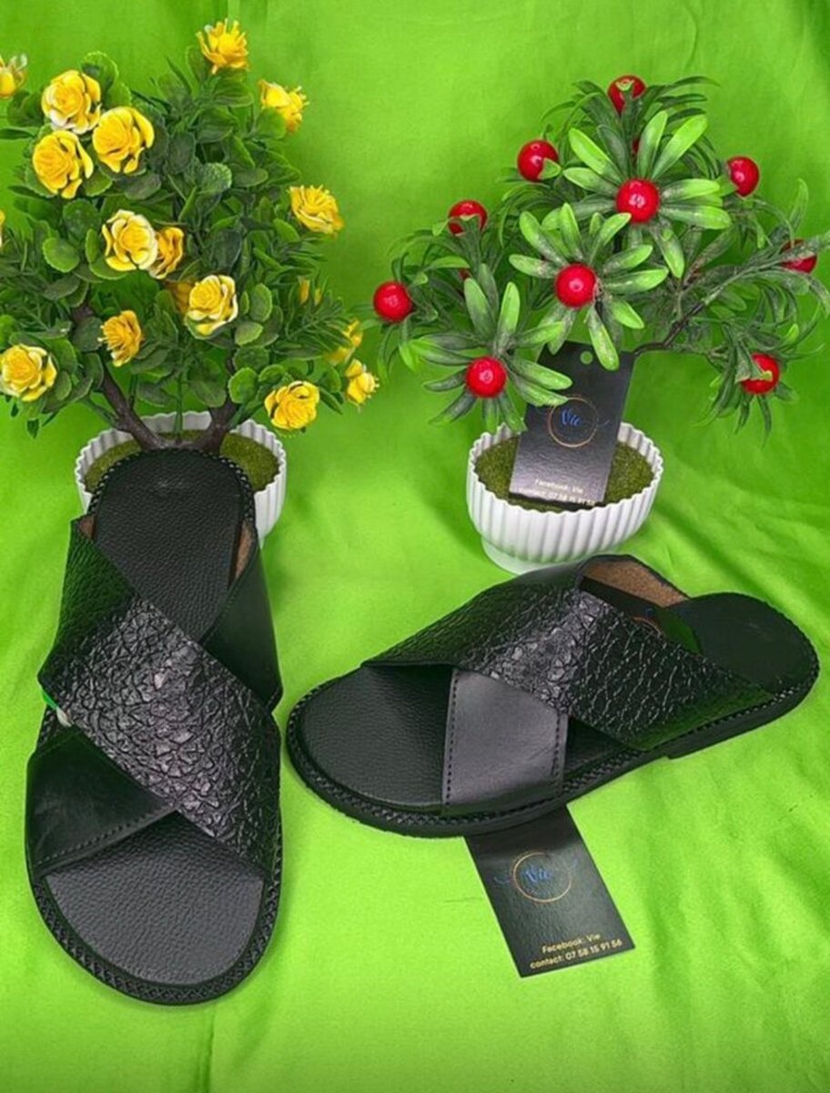 Sandales cuir confortables homme