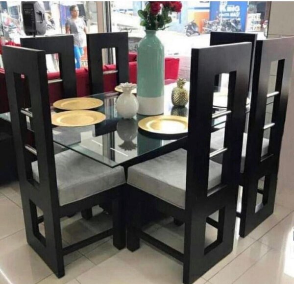 Table à manger moderne 6 places