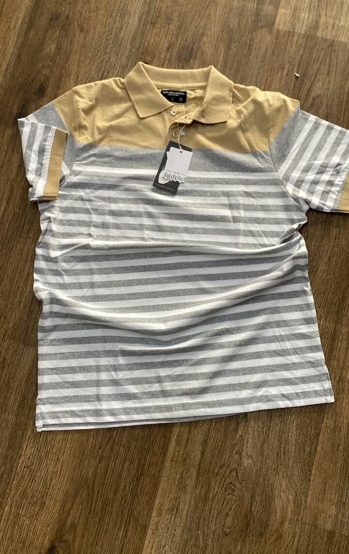Men's Striped Polo Shirt