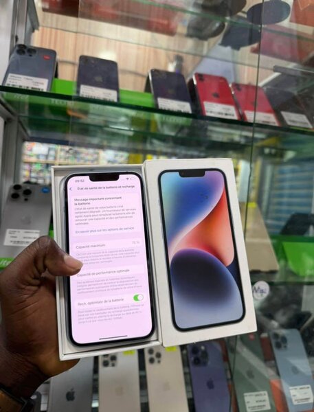 Smartphone moderne bleu