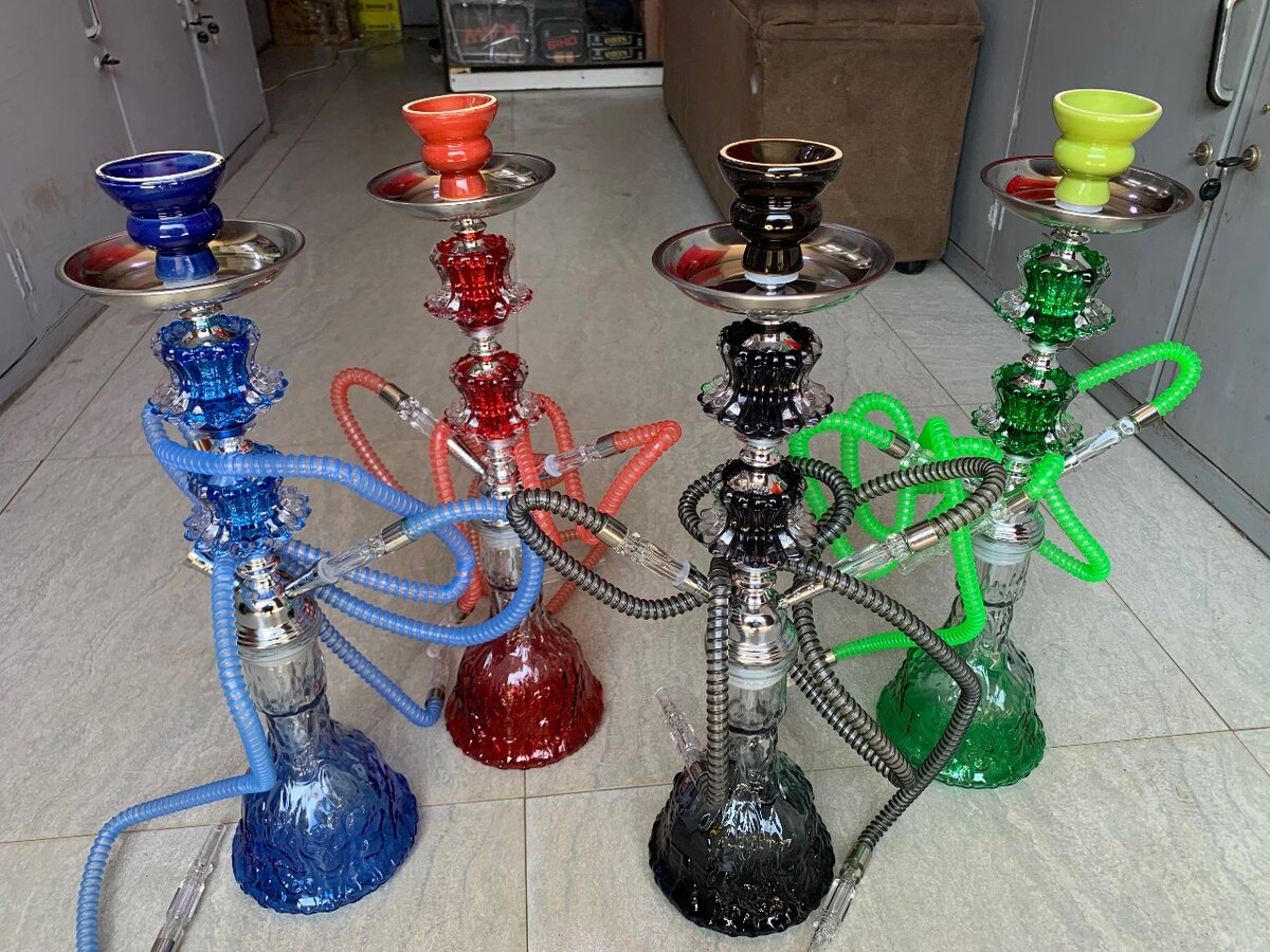 Hookahs or shisha bongs